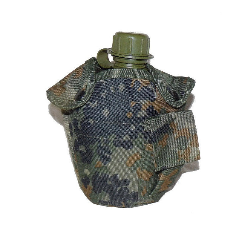 US style canteen with pouch BW Camo