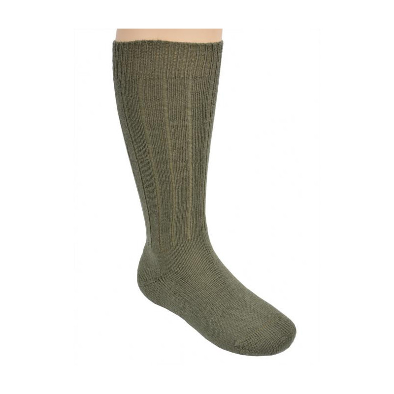 BW Socken Wolle, oliv (gebr.)