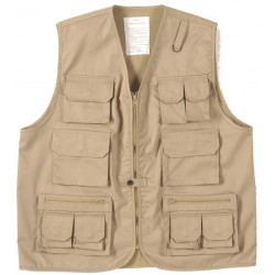 Outdoorweste, Khaki