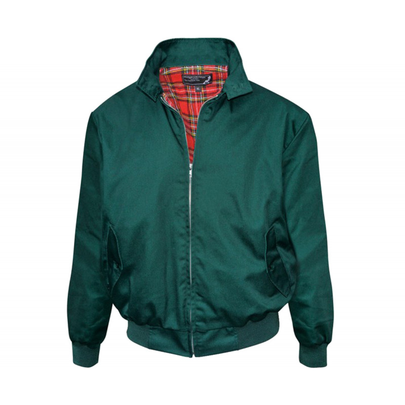 Harrington Jacke Flaschengrün