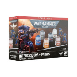 Space Marines: Intercessors + Farbset  - Warhammer 40k
